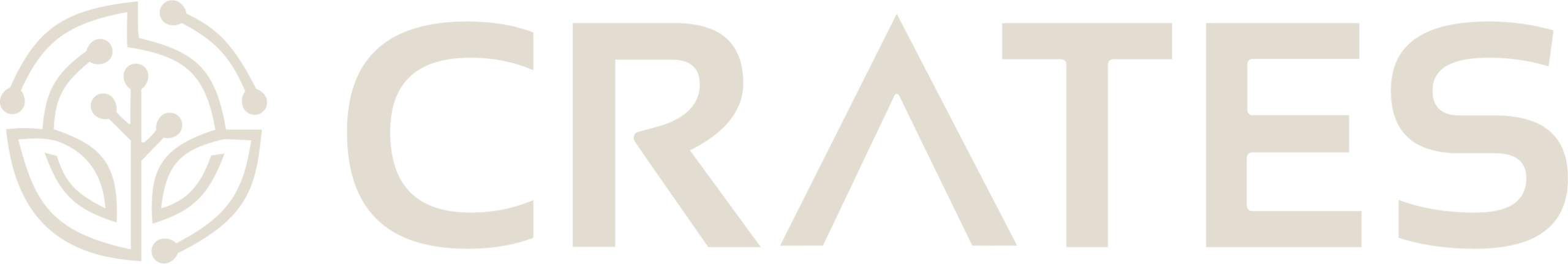 Stylized logo featuring the word 'CRATES'